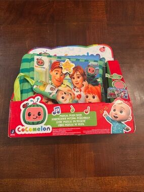 Cocomelon Musical Plush Book New Plays 5 Iconic Songs